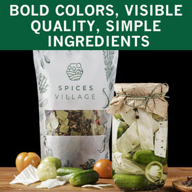 Spices Village bulk bag storage emphasizes freshness and long shelf life.