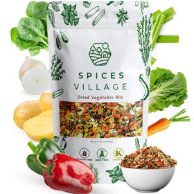 Spices Village ramen toppings bulk bag front for ready, flavorful ramen enhancements.