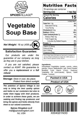 Spices Village vegetable-forward base enriches noodles, stews, and sauces