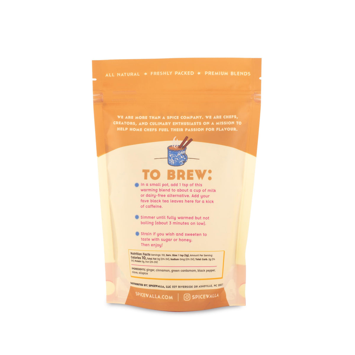 Spicewalla Masala Chai Spice closeup highlighting ginger and cardamom notes for bold tea
