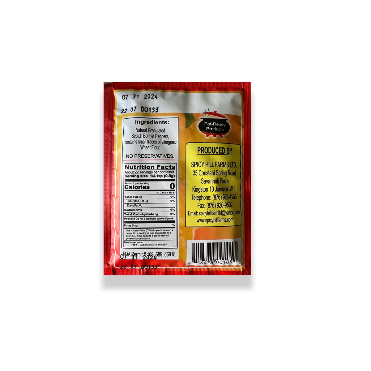 Spicy Hill Farms Scotch Bonnet 3-pack closeup shows bold Caribbean heat