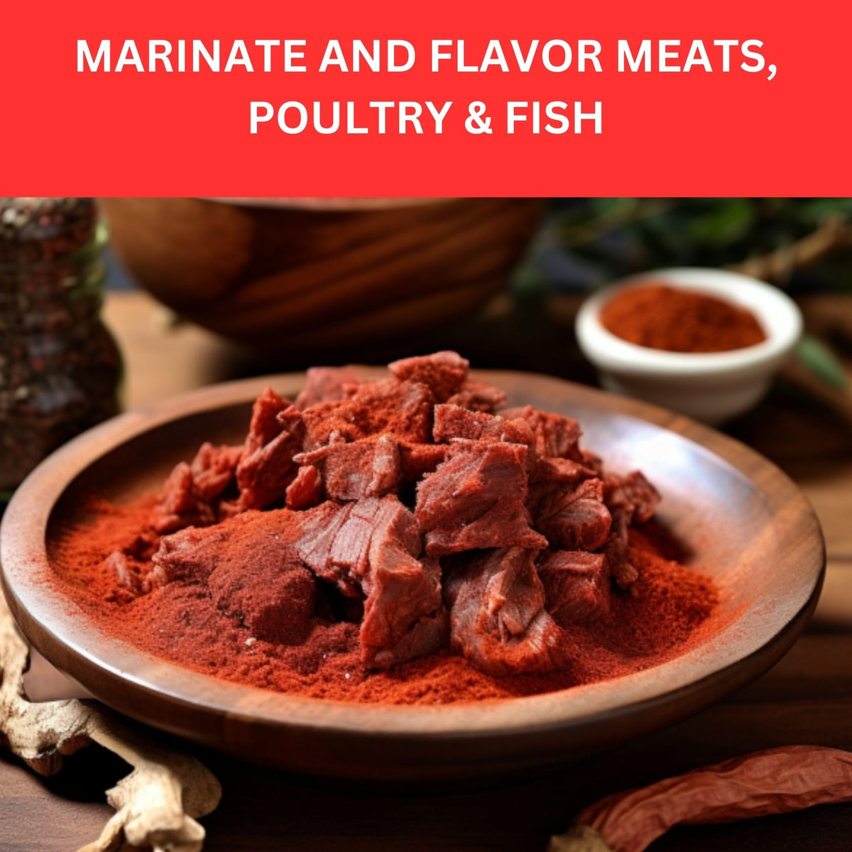 SPICY ORGANIC cheese dish with annatto glow and aroma.