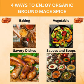 SPICY ORGANIC Ground Mace ready-to-use spice elevates everyday cooking