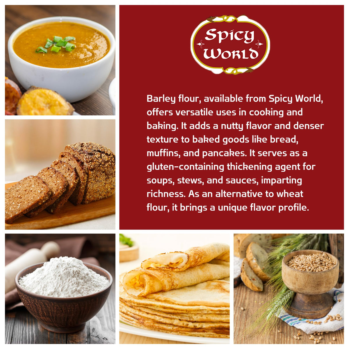 Nutrition-focused note: fiber-rich flour supports wholesome meals.