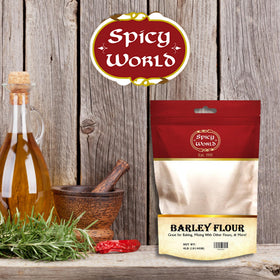 Suggests combining with wheat flour for better rise.
