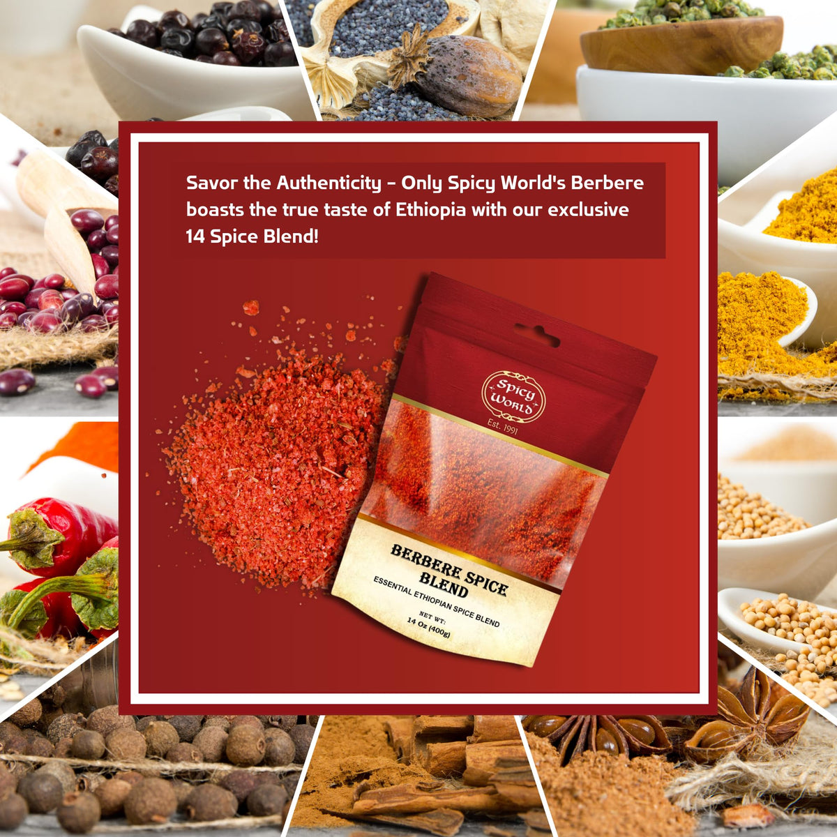 Spicy World Berbere on roasted vegetables elevating simple sides