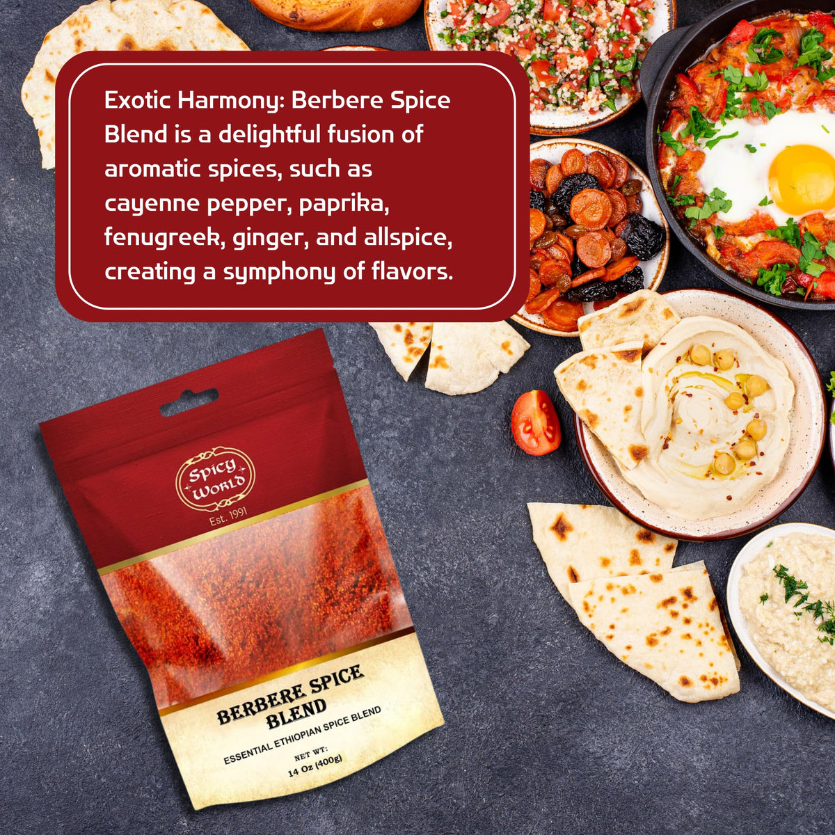 Berbere in a stew demonstrates bold flavor suitable for tagine or curry by Spicy World