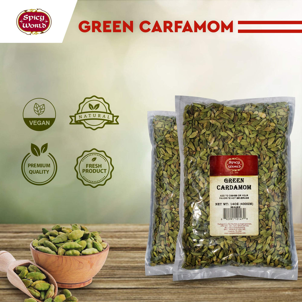 Spicy World cardamom in tea for a fragrant boost.