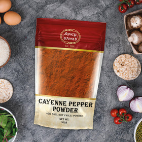 Spicy World Cayenne Pepper Powder adds depth to soups and stews