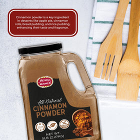 Spicy World 5-lb cinnamon powder packaging for bulk cooking