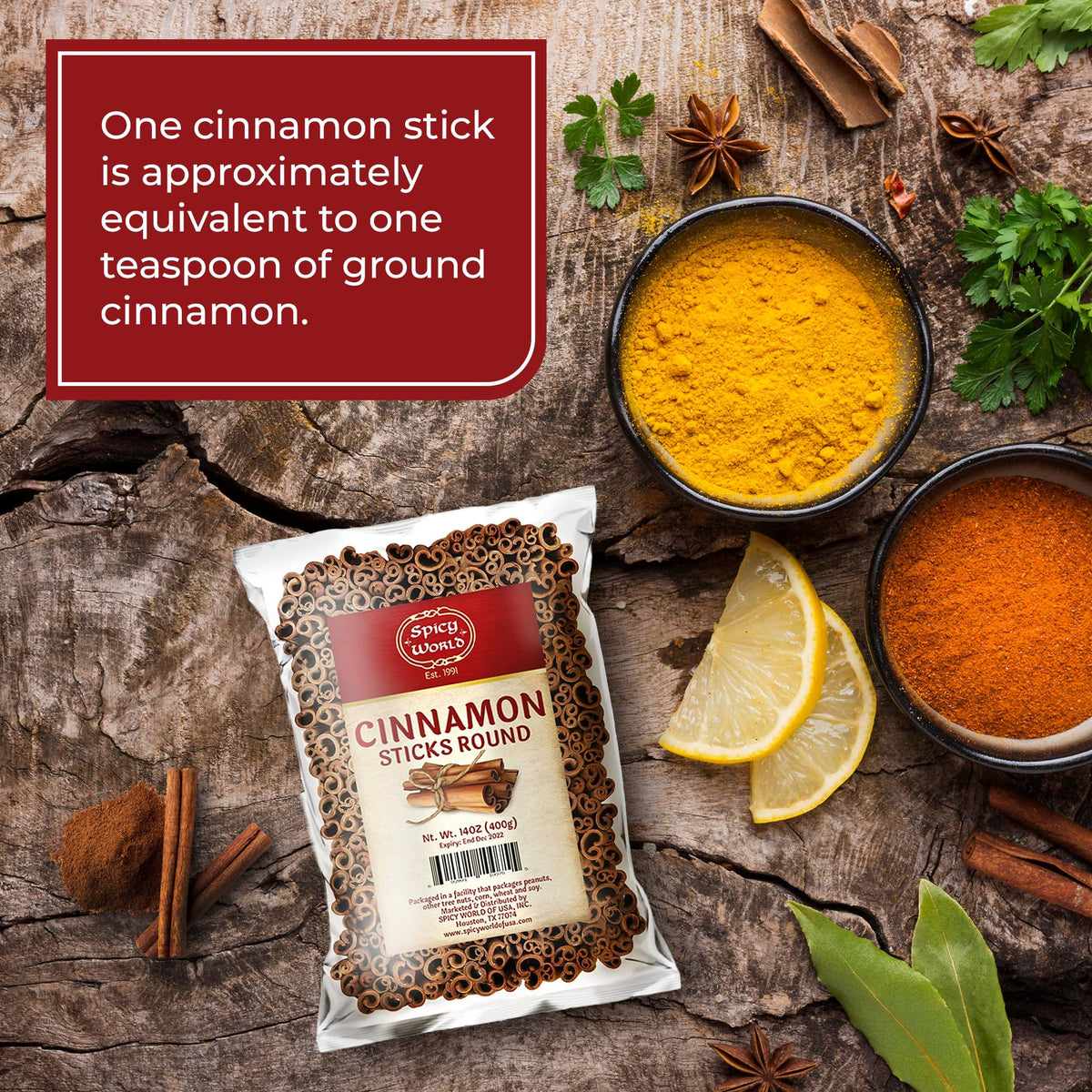 Spicy World cinnamon sticks in potpourri for a fragrant space.