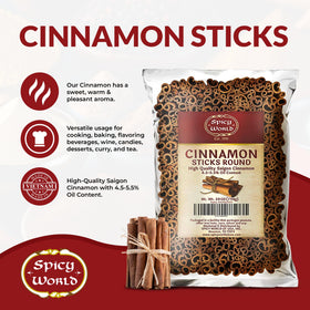 Spicy World cinnamon sticks tea brew for fragrant infusion ideas