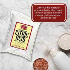 Spicy World citric acid for DIY beauty products like bath bombs.