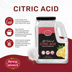 Spicy World citric acid being used to descale a kettle and protect appliances.