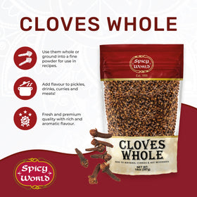 Spicy World clove tea brew highlights warm flavor infusion for comforting beverages.