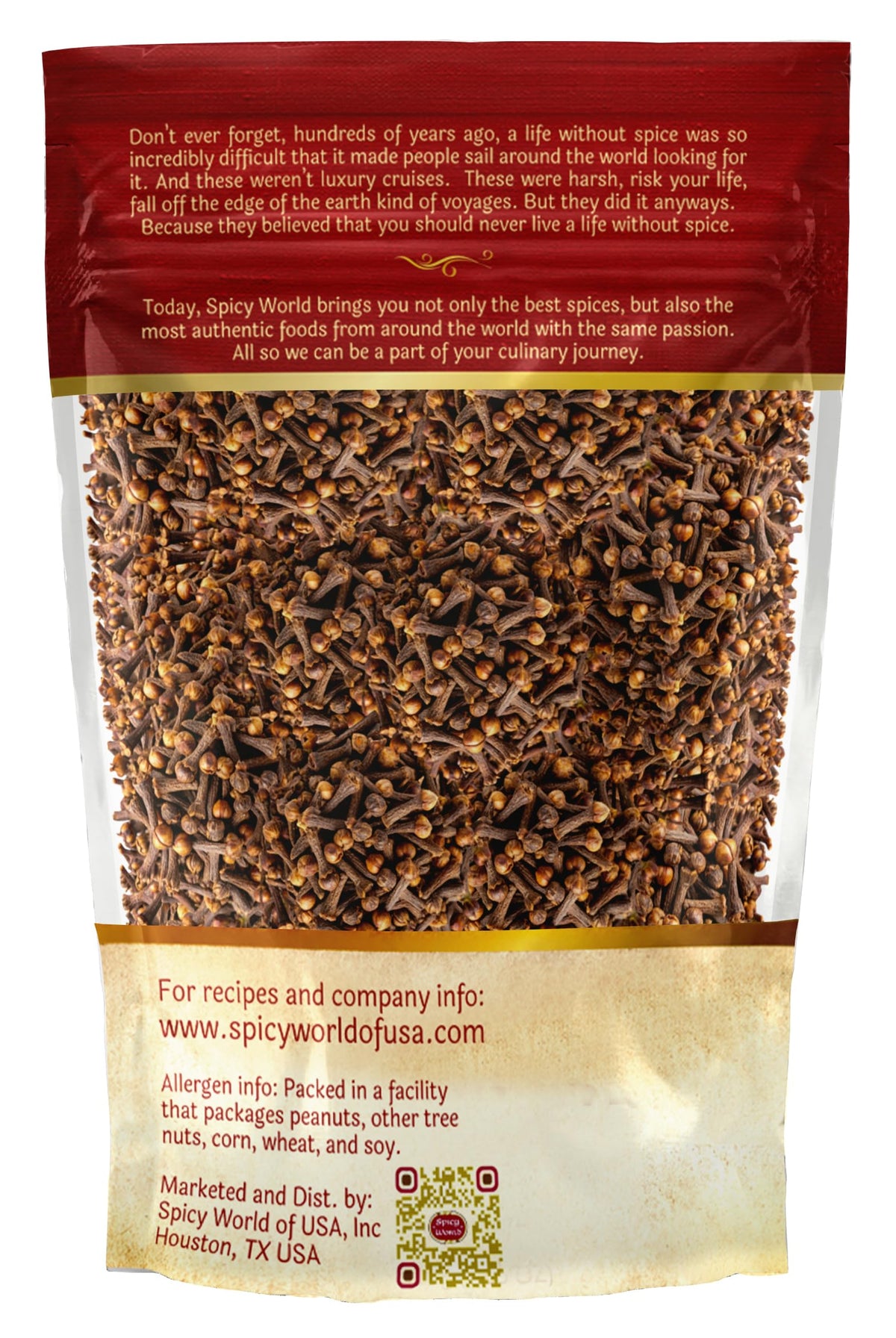 Spicy World 14oz bag packaging view.