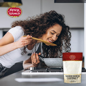 Spicy World coconut powder perfect for macarons, cookies, and shortbread