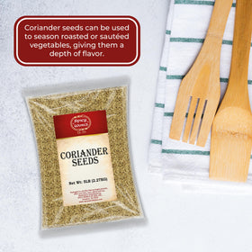 Spicy World coriander seeds value pack for frequent use.