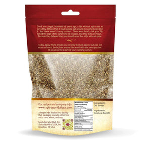 Versatile dill seeds for salads, vegetables, and fish dishes