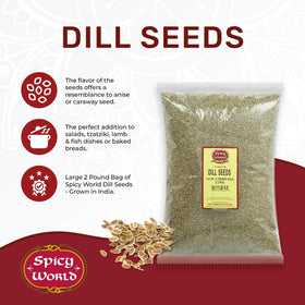 Spicy World dill seeds whole seeds bulk bag closeup