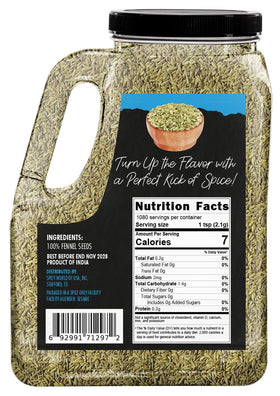 Close-up of Spicy World fennel seeds aroma highlighting sweet licorice notes