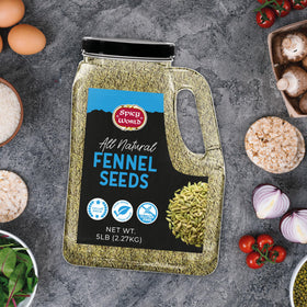Spicy World fennel seeds bulk-jar shown for bulk pantry storage