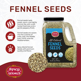 Spicy World fennel seeds cooking-use image showcasing versatility in curries and breads