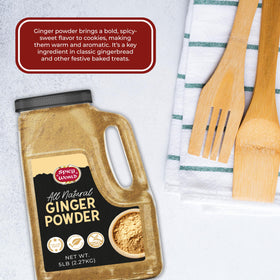 Spicy World Ginger Powder on pantry shelf; ready for everyday cooking.