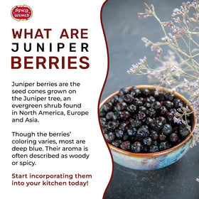 Spicy World juniper berries tea infusion with fragrant aroma.