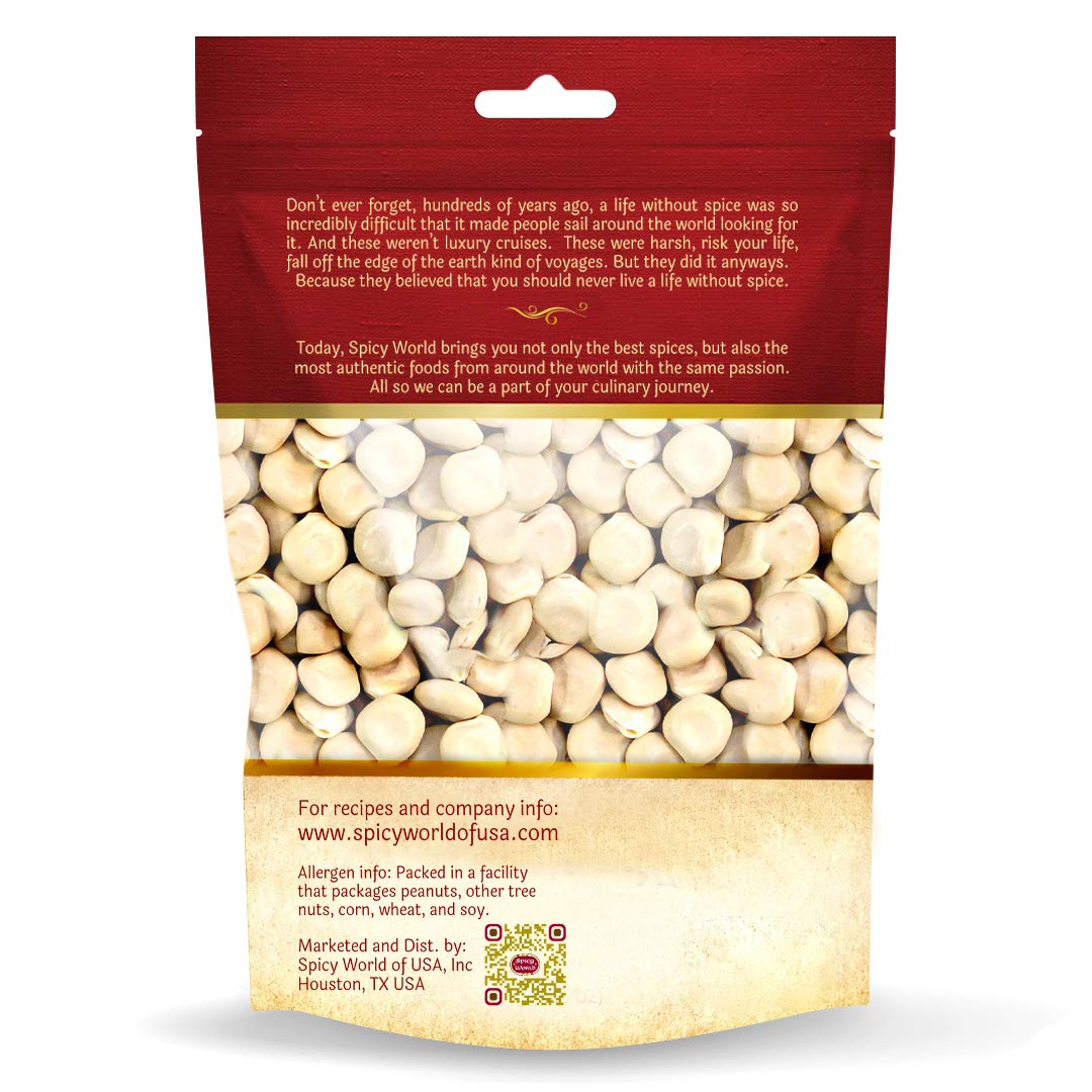 Spicy World Lupini Beans dried close-up, ideal for soaking and cooking in salads and dips