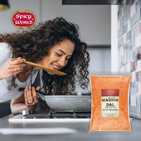 Spicy World Masoor Dal Indian origin lentils highlight authentic, versatile pulses.