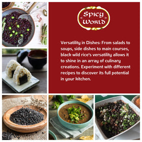 Spicy World Wild Rice pilaf dish plated showcasing nutty flavor and fluffy texture