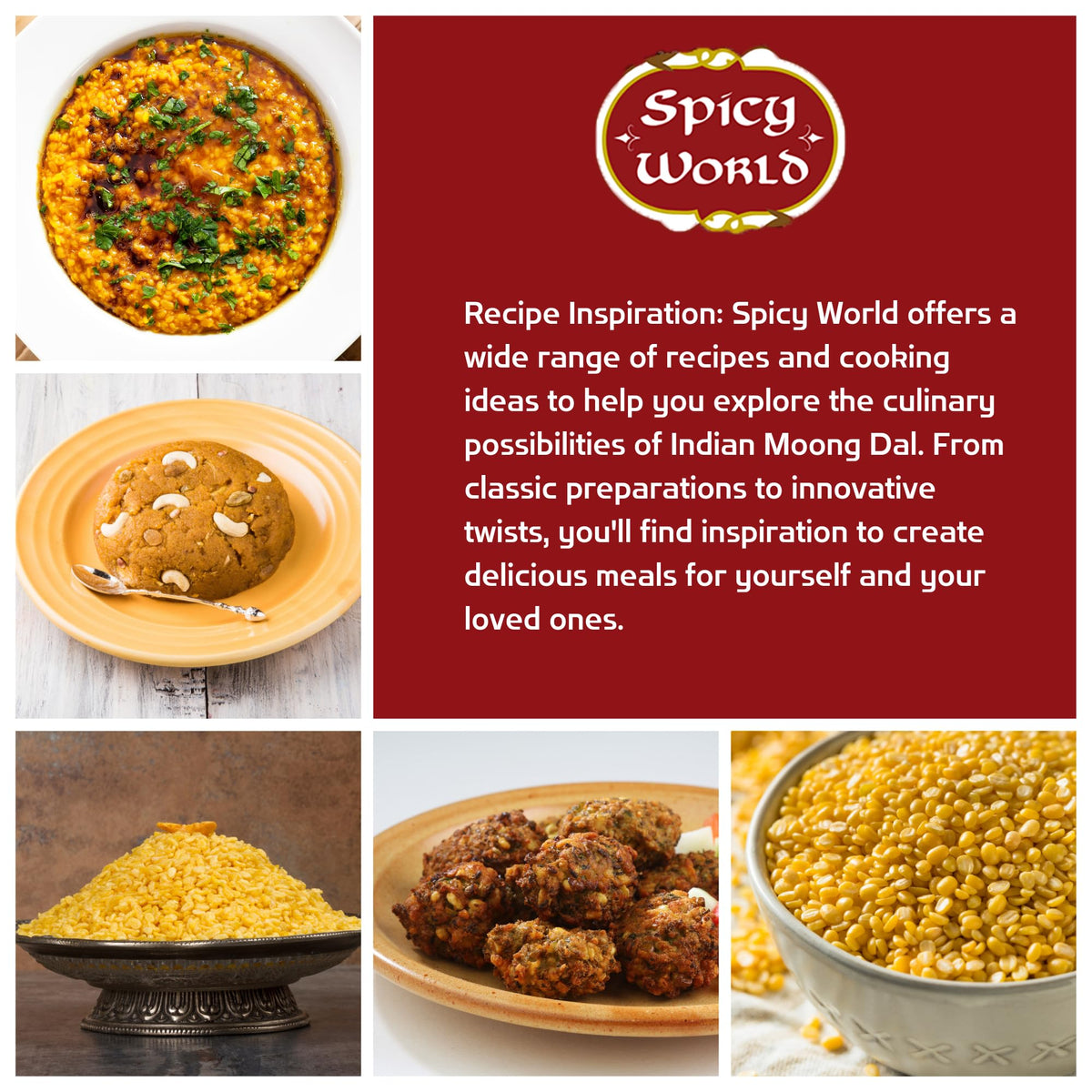 Spicy World Moong Dal sprouts ready, crisp texture for healthy add-ins.