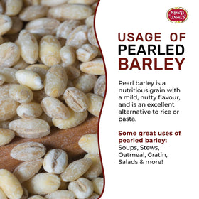 Spicy World Pearl Barley in a comforting soup bowl.