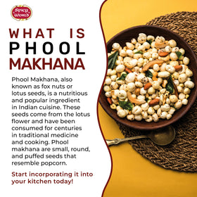Spicy World Phool Makhana plain snack ready to roast and flavor.