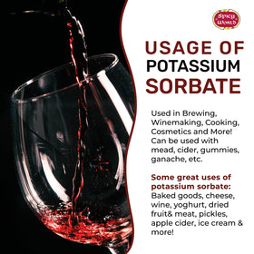 Spicy World potassium sorbate during bottling helps prevent unintended carbonation.