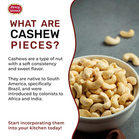 Spicy World raw cashews crunch closeup highlighting buttery texture for recipes and toppings.