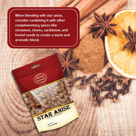 Spicy World star anise in stews and curries for warm flavor.