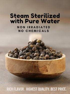 Spicy World steam sterilized peppercorns with clean processing