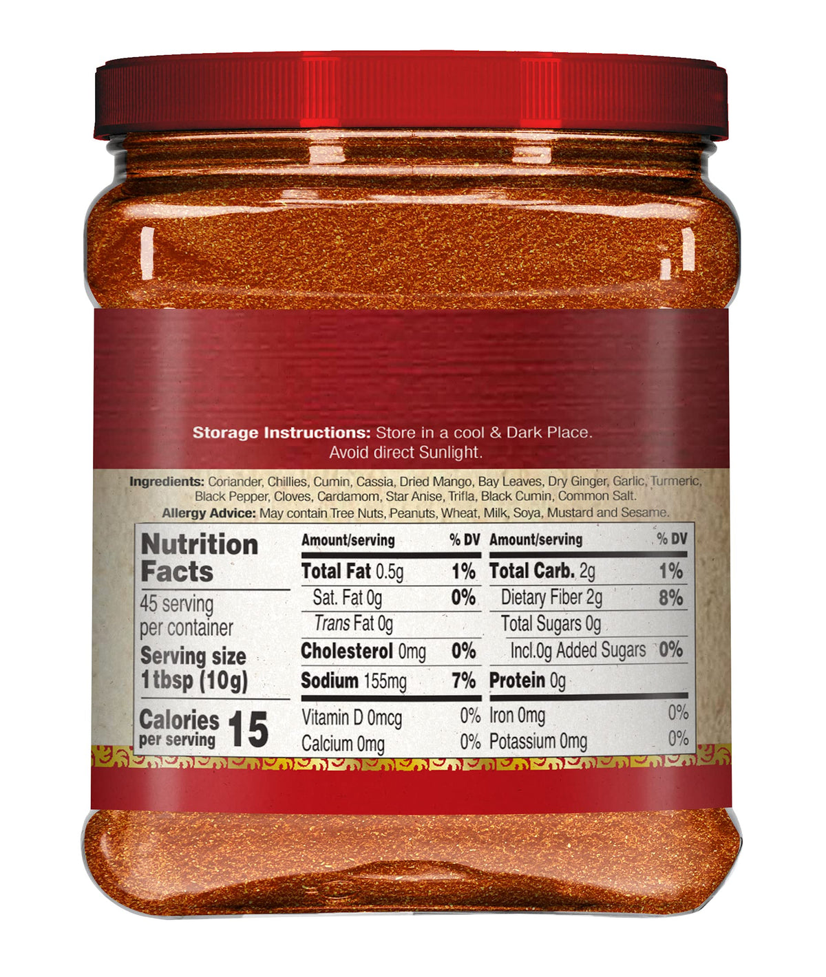 Spicy World Tandoori Masala bulk jar for repeated family meals