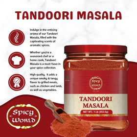 Spicy World Tandoori Masala dry rub for poultry with bold, aromatic spice