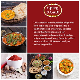 Spicy World Tandoori Masala seasoning with vegetables for a fragrant curry