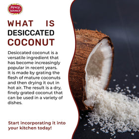 Spicy World unsweetened coconut powder enhances baking without sugar