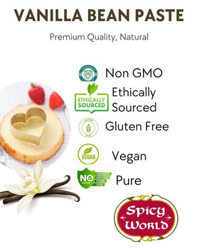 Spicy World vanilla paste used in dessert sauces and glazes.