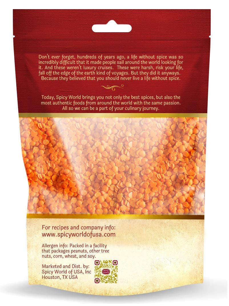 Spicy World vegan friendly lentils for plant based meals