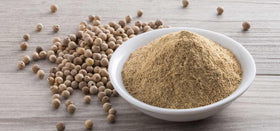 Spicy World White Pepper Ground close-up highlights aroma and even grind for uniform flavor.