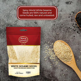 Spicy World white sesame seeds in cookie dough ready to bake