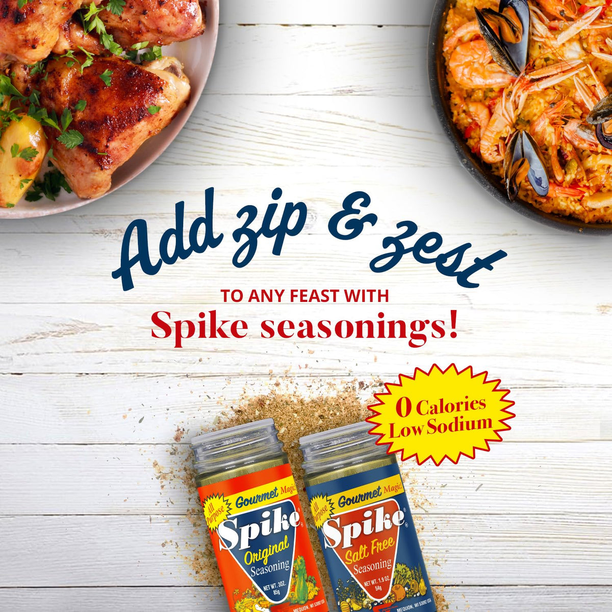 Original Spike seasoning adds smoky, savory notes to soups and marinades