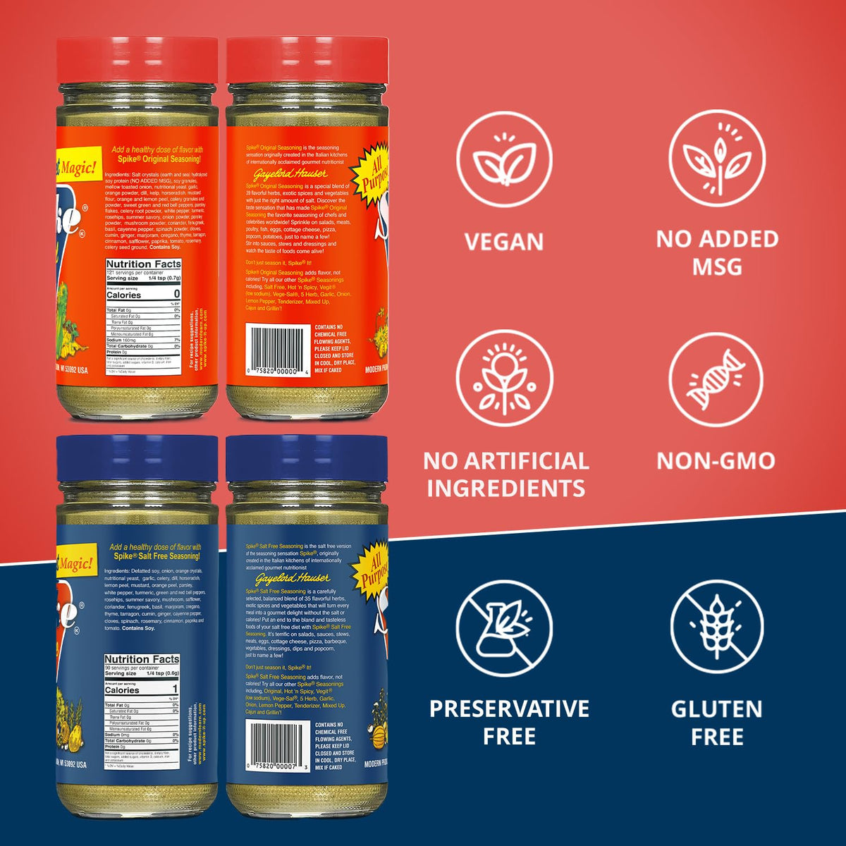 Spike Salt-Free seasoning on fish delivers zesty low-sodium flavor
