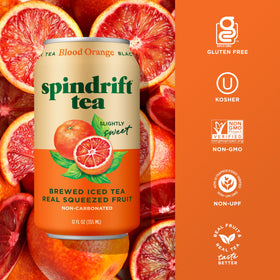 Spindrift 12-pack tea cans arranged for gatherings